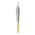 Miltex Straight Adson TC Dressing Forceps with 1 x 2 Teeth (6-130TC) 