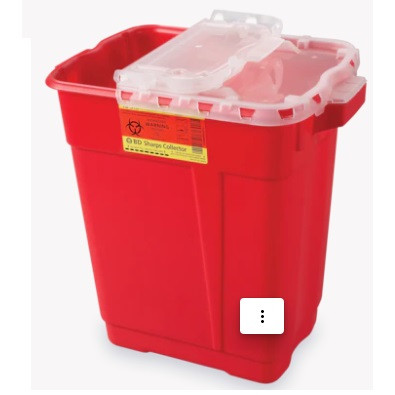 BD 17 Gallon Red Sharps Container with Slide Top (305610)