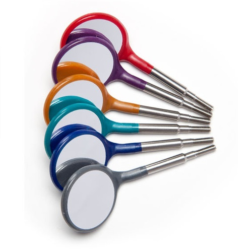 Zirc #4 Crystal HD Classic Cone Socket Mouth Mirror in Assorted Jewel ...