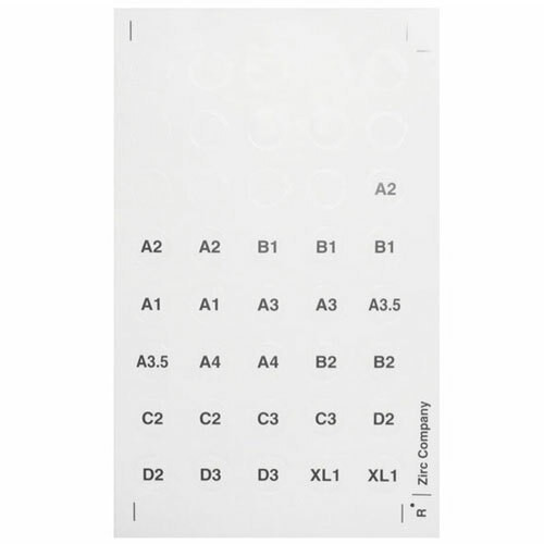 Zirc Shade Label Sheet (20Z477)