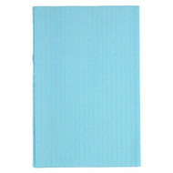 TIDI 13" x 18" Blue 2-Ply Tissue + Poly Bib/Towel (917463)