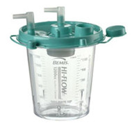 Bemis 1200mL Hi-Flow Rigid Suction Canister with Float Valve Shut-Off Lid (484410)