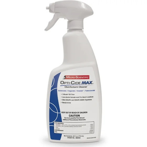 Octe Spray Micro-Scientific Opti-Cide MAX Disinfectant Spray in 24 oz. Spray ...