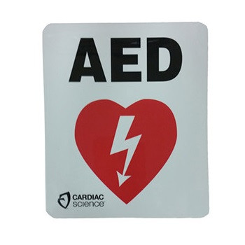 Powerheart AED Window Sticker (160-0163-001) - Predictable Surgical Tech