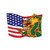 #1385 DRAGON/FLAG  3.5"