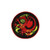 #1478 RED DRAGON BLK BACKROUND  4"