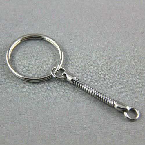Key Ring - Nickel Snake Chain