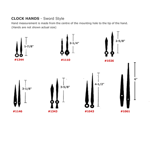 Clock Hands - Sword