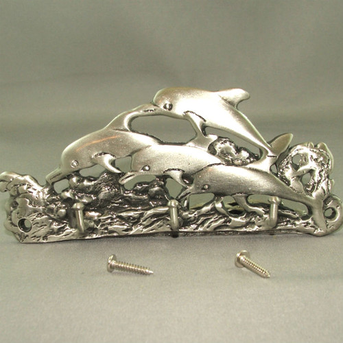 Pewter Medium Dolphin Key Hanger