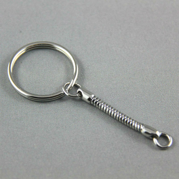 Key Ring - Nickel Snake Chain