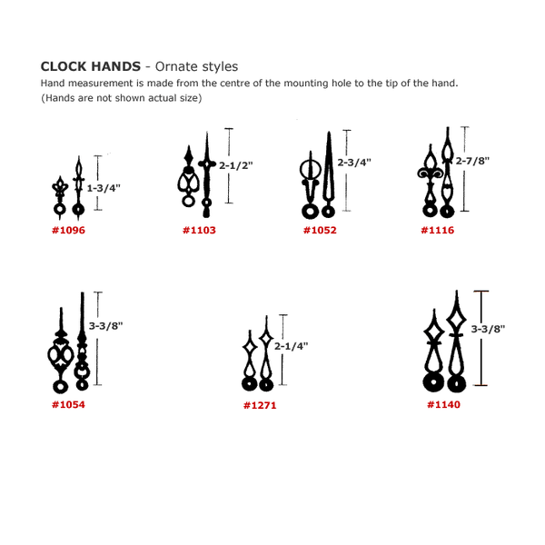 Clock Hands - Ornate