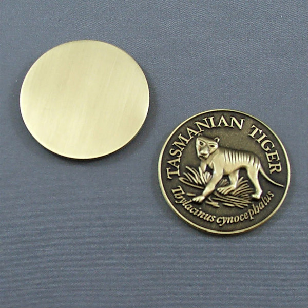 Antique Pewter/ single sided/Tasmanian Tiger