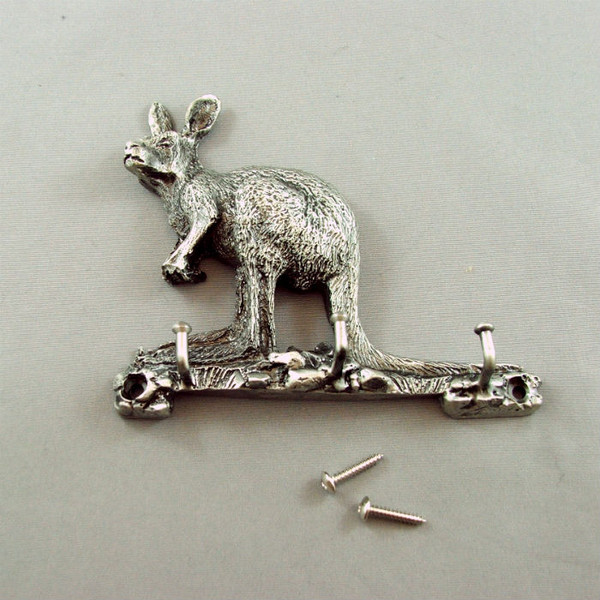 Pewter Kangaroo Key Hanger