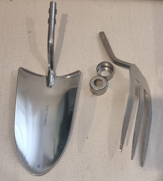 Garden Hand Fork and Trowel Set | Woodturning Garden Hardware