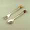 Sample of Small Cake Spoon and fork