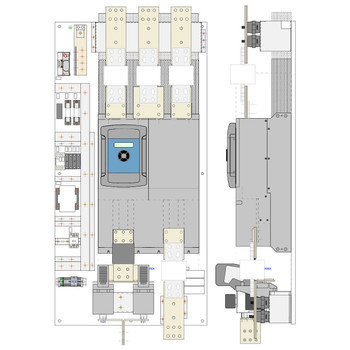 powerPL520/1150d | 1150A, 3-ph, 230V/460V, Non-Regen, Non-Reversing, DC Drive, includes: integrated input contactor, fusing, Ethernet and USB interface