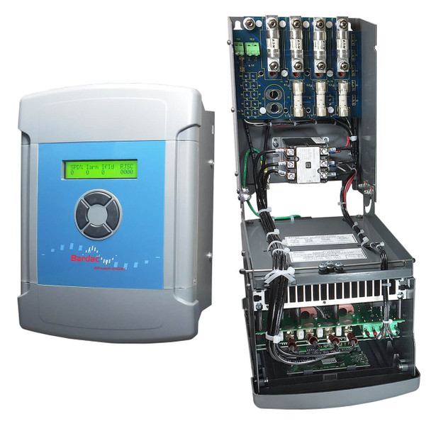 powerPL20/51d | 51A, 3-ph, 230V/460V, Non-Regen, Non-Reversing, DC Drive, includes: integrated input contactor, fusing, Ethernet and USB interface