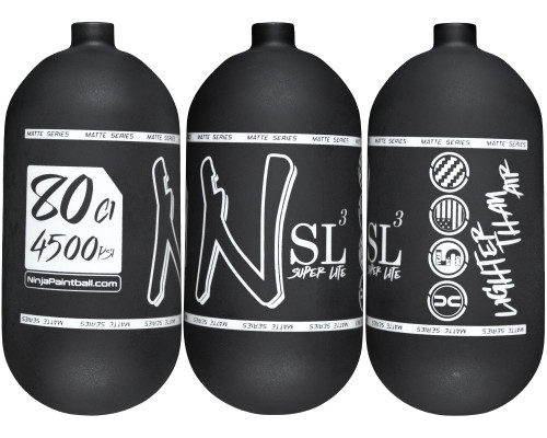 Ninja SL3 Bottle Only - 80/4500 - Matte Black/White