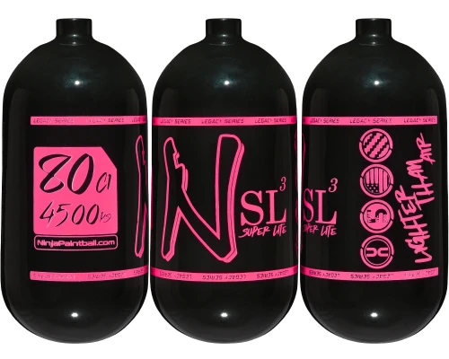 Ninja SL3 Bottle Only - 80/4500 - Gloss Black/Highlighter Pink
