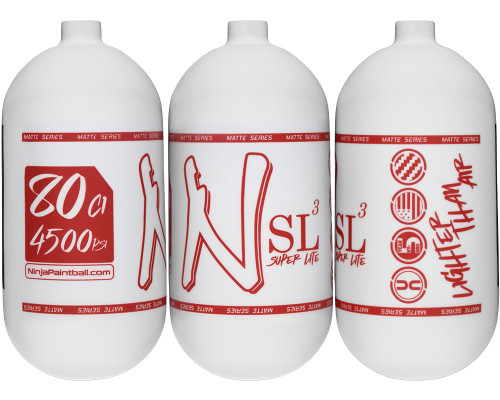 Ninja SL3 Bottle Only - 80/4500 - Matte White/Red