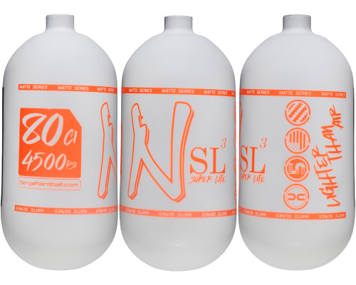Ninja SL3 Bottle Only - 80/4500 - Matte White/Highlighter Orange