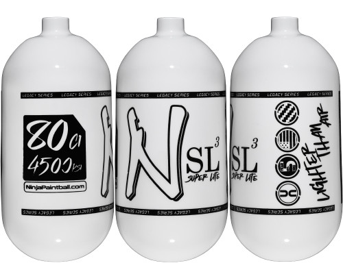 Ninja SL3 Bottle Only - 80/4500 - Gloss White/Black