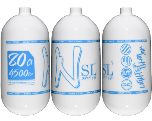 Ninja SL3 Bottle Only - 80/4500 - Gloss White/Highlighter Blue
