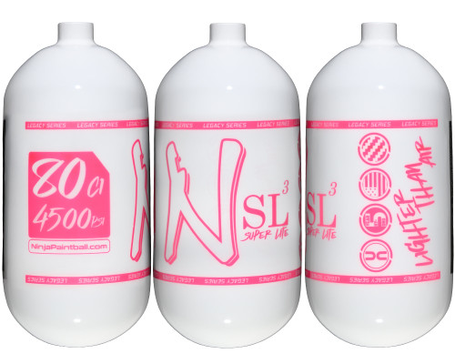 Ninja SL3 Bottle Only - 80/4500 - Gloss White/Highlighter Pink