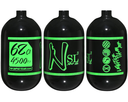 Ninja SL3 Bottle Only - 68/4500 - Gloss Black/Highlighter Green