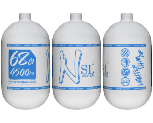 Ninja SL3 Bottle Only - 68/4500 - Matte White/Highliter Blue