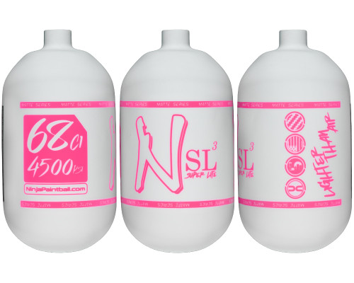 Ninja SL3 Bottle Only - 68/4500 - Matte White/Highliter Pink