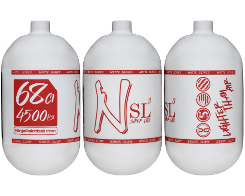 Ninja SL3 Bottle Only - 68/4500 - Matte White/Red