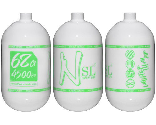 Ninja SL3 Bottle Only - 68/4500 - Gloss  White/Highliter Green