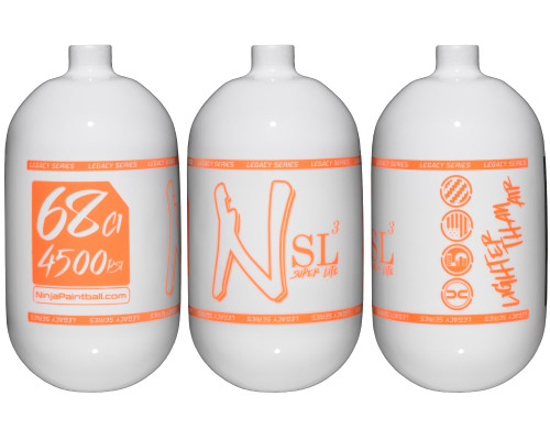 Ninja SL3 Bottle Only - 68/4500 - Gloss  White/Highliter Orange