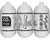 Ninja SL3 Bottle Only - 80/4500 - Matte White/Black