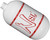 Ninja SL3 Bottle Only - 68/4500 - Gloss  White/Red
