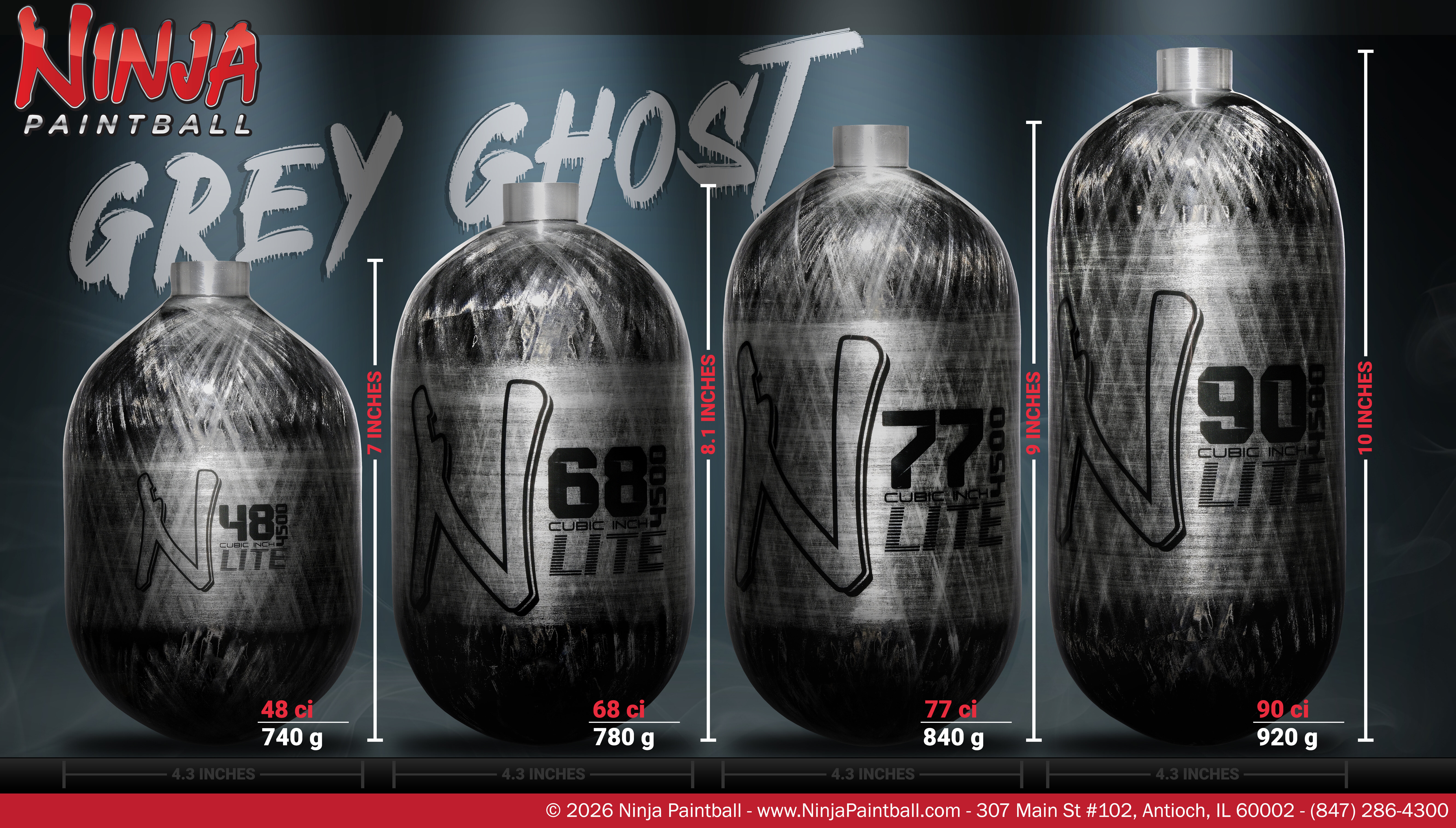 Grey Ghost Lite Bottle Specifications