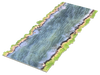 Battle Systems Fantasy Terrain Roads & Rivers - 28-35mm DND D&D RPG Wargames Historical / Fantasy Card Scenery