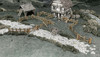 Battle Systems Fantasy Terrain Wooden Fencing - 28-35mm DND D&D RPG Wargames Historical / Fantasy Card Scenery