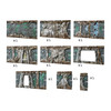 Battle Systems Sci-fi Terrain Alien Catacombs Walls Sheet - 28-35mm RPG / Wargames / 40k Necromunda Card Scenery