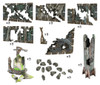 Battle Systems Sci-fi Terrain Trader Encampment Core Set - 28-35mm RPG / Wargames / 40k Necromunda Card Scenery