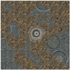 Battle Systems Terrain Alien Catacombs Game Mat 2x2 - Neoprene Playmat for 40k, Necromunda, Fallout, Marvel: Crisis Protocol