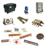Battle Systems Urban Apocalypse Terrain Street Accessories I - 28-35mm RPG / Wargames 40k Crisis Protocol Modern Zombies Card Scenery