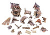 Battle Systems Fantasy Terrain Village Ruins - 28-35mm DND D&D RPG Wargames Historical / Fantasy Card Scenery