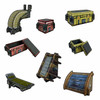 Battle Systems Sci-fi Terrain Sci-fi Equipment Sheet - 28-35mm RPG / Wargames / 40k Necromunda Card Scenery