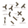 Battle Systems Terrain Plastic Terrain Clips (Brown) - Compatible w/ Core Space and Scifi, Fantasy, Modern Terrain