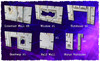 Battle Systems Urban Apocalypse Terrain Interior Walls Sheet - 28-35mm RPG / Wargames 40k Necromunda Fallout Zombies Card Scenery