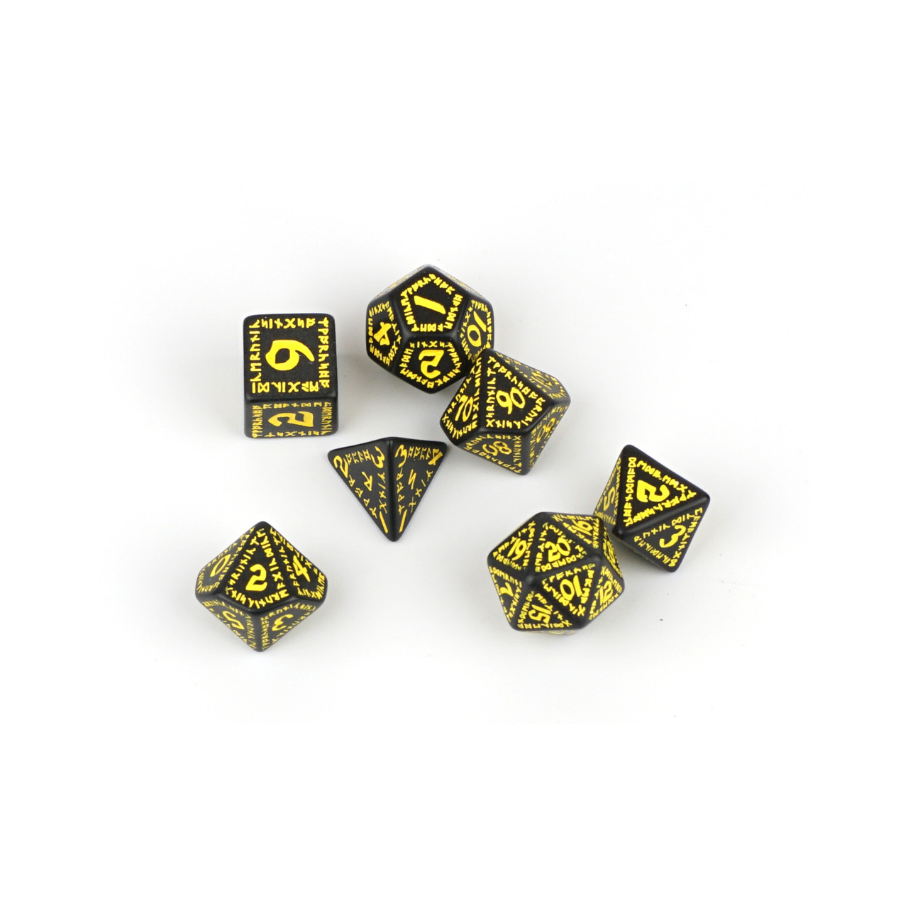 D4 RUNIC BLACK & WHITE DIE, Q WORKSHOP