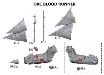 Kings of War: Armada Orc Bloodrunner