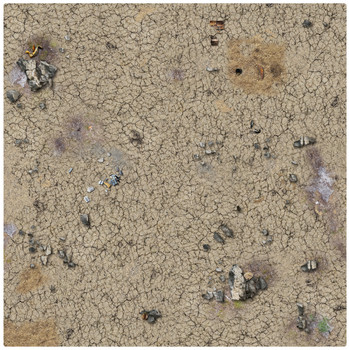 Battle Systems Terrain Desert Wasteland Game Mat 3x3